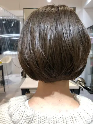 ショート カラー 美髪矯正/渡辺 りんのヘアスタイル