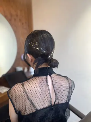 セミロング 塩川ももこ/ 縮毛矯正/ヘアセットのヘアスタイル