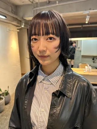 ミディアム 斎藤祐樹 /レイヤー/パーマのヘアスタイル