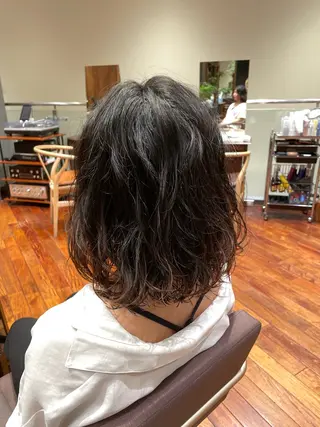 ミディアム 大阪梅田 稲葉利也斗のヘアスタイル