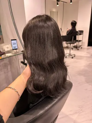 ミディアム カラー 表参道♡暗髪^ྀི 艶カラー♡アユミのヘアスタイル