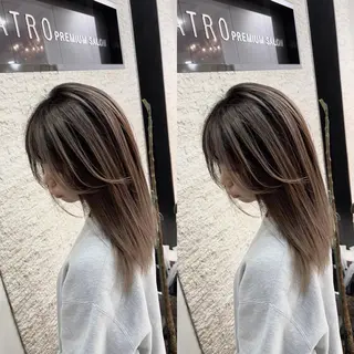 ミディアム Y Uのヘアスタイル