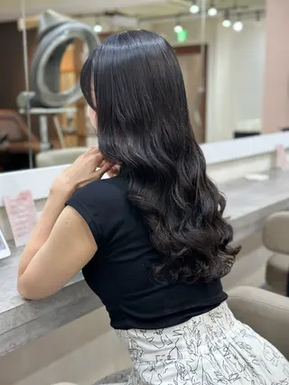 ロング パーマ 韓国風パーマ/ヘア セット/店長みづきのヘアスタイル