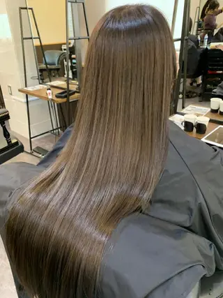 ロング 中川歩　髪質改善 ツヤカラー【横浜】のヘアスタイル