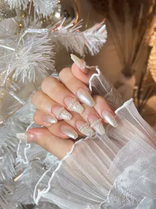 ネイル 23時まで❤︎韓国、 ワンホンネイルのネイルデザイン