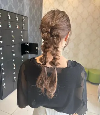 ヘアアレンジ 大口 楓のヘアスタイル