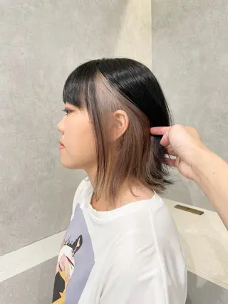 ショート カラー 韓国ヘア🇰🇷透明 感カラー/yui💞のヘアスタイル