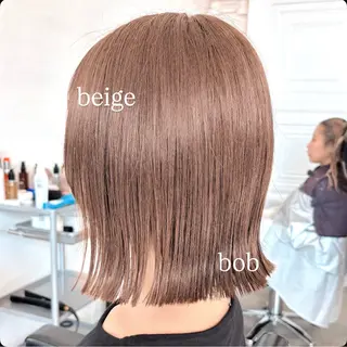 ショート カラー ヘアアレンジ 🌱ボブ/レイヤー/ ベージュ/あやみ✨のヘアスタイル