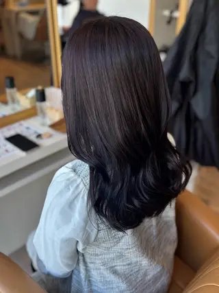 セミロング カラー yui🥀/ボブ /ブリーチなしカラーのヘアスタイル