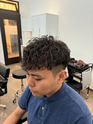 パーマ メンズ men's salon es.所属・堀田 裕世のヘアスタイル