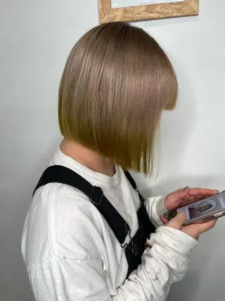 セミロング バレイヤージュモデル 小林匠❤️‍🔥のヘアスタイル