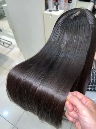 ロング 縮毛矯正/髪質改善 /ブリーチ/東陽町✨のヘアスタイル