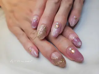 ネイル ラヴィアン ローズのネイルデザイン