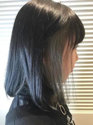 ミディアム 渋谷ハイトーン/ デザインカラー阿部のヘアスタイル