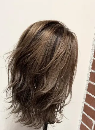 ミディアム カラー 岡崎勇人/レイヤー/ 韓国/ケラチンTRのヘアスタイル