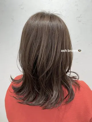 セミロング hairs Riche住之江（ヘアーズリッシュ）所属・諸戸 龍加/カットモデルのヘアスタイル