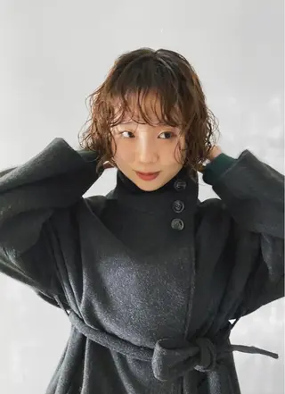 ミディアム パーマ レイヤー/パーマ /ウルフ/nabeのヘアスタイル