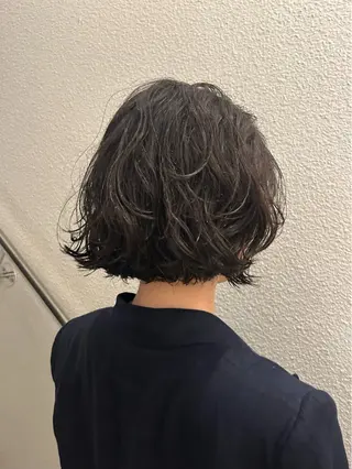 ショート カラー パーマ 🌿ボブ パーマ高橋啓太🌿のヘアスタイル