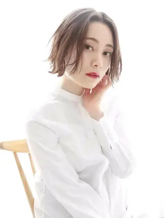 ショート カラー パーマ ヘアアレンジ メンズ キッズ ネイル マツエク・マツパ アグヘアースタッグ所属・fujiu ★のヘアスタイル