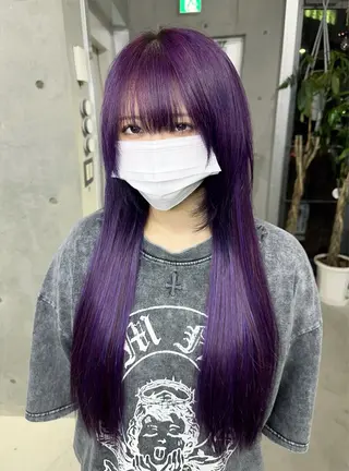 ロング カラー 名古屋のピンク好き かずくん🦩のヘアスタイル