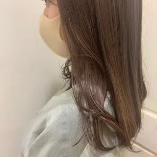 セミロング カラー ボブ/美髪矯正 /佐藤　奈巳のヘアスタイル