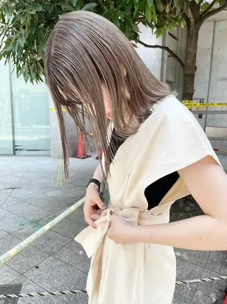 ミディアム カラー ダブルカラー🦖 /髪質改善⚡️しおりのヘアスタイル