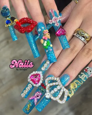 ネイル ギャルネイル🧸💖 narujesのネイルデザイン