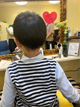 ショート メンズ キッズ MoMO北三条駅 ꕤ︎︎·͜·さとうのヘアスタイル