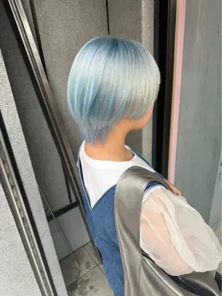 ショート 甘ふわgirly🎀 ハイトーン🤍Ramのヘアスタイル