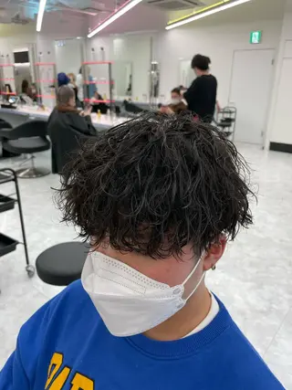 ショート カラー パーマ メンズ SALOWIN札幌大通店所属・札幌メンズ専門美容師 🌪SHO🌪️のヘアスタイル