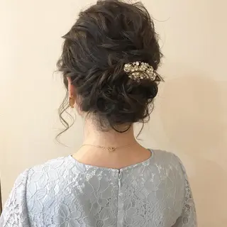 ミディアム ヘアアレンジ Aloa透明感ヘア ♡kanami♡のヘアスタイル