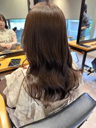 ロング カラー 韓国風/オシャレ /縮毛矯正/滝口琴未のヘアスタイル