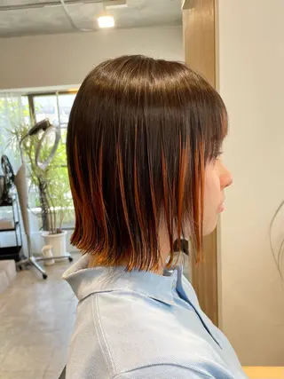 ショート 【白髪ぼかし】 愛甲竜佑のヘアスタイル