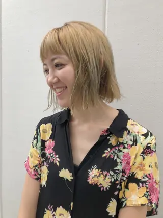 ショート カラー ノグチ ユウキ/ボブのヘアスタイル