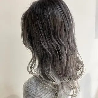 ミディアム カラー AMI Hair  supply所属・髪質改善カラー 韓国風レイヤーのヘアスタイル