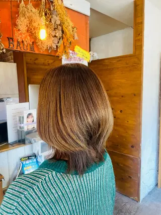 カラー 白髪ケア  BAUM まやのヘアスタイル