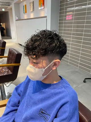 ショート パーマ メンズ 辻堂メンズ特化 YU-YAのヘアスタイル