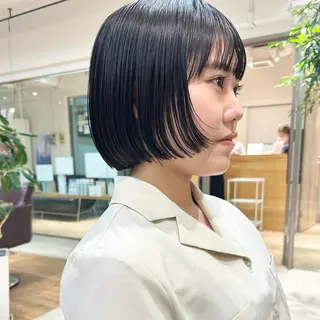 ショート カラー ハイトーン/ブリーチ 似合せカット/パーマのヘアスタイル