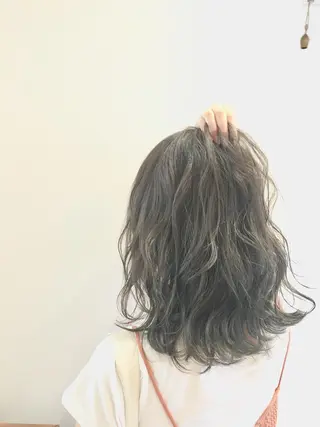 ミディアム カラー パーマ ヘアアレンジ メンズ 福元友梨 ディレクター✂️のヘアスタイル
