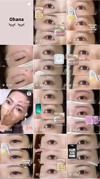 マツエク・マツパ Ohana所属・平 遥花のマツエク・マツパデザイン