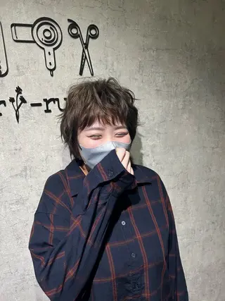 ショート カラー suri-ru hair【スリールヘアー】所属・FURUSAWA AOIのヘアスタイル