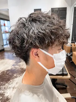 ショート パーマ メンズ amie高崎所属・高崎メンズパーマ 髪質改善TAKEのヘアスタイル