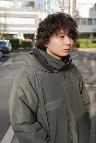 ミディアム パーマ 千葉 慎也のヘアスタイル