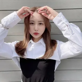 ロング GO TODAYシェアサロン原宿Leap店所属・髪質改善 レイヤー Naoyaのヘアスタイル