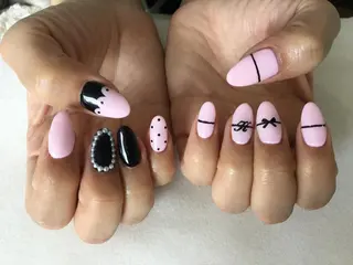 ネイル 💎🐰 saki. m 🐰💎のネイルデザイン