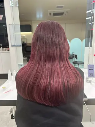 ロング カラー エフェクトブリーチ／ レイヤーカット／翔のヘアスタイル