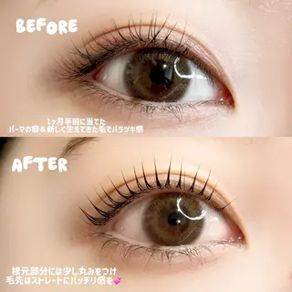 マツエク・マツパ Ren♡梅田┋束感 マツエク┋パリエクのマツエク・マツパデザイン