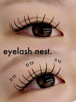 マツエク・マツパ intime内nest.所属・🤍nest. エリ🤍のマツエク・マツパデザイン