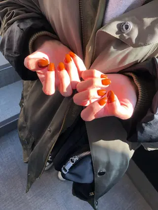 ロング カラー ヘアアレンジ キッズ ネイル マツエク・マツパ 福田 加奈のネイルデザイン