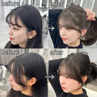 ロング 韓国顔まわり/前髪 /レイヤー/いつきのヘアスタイル